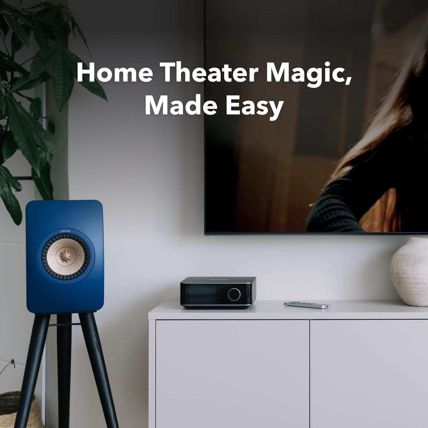 Amplificador Streaming WiiM Amp Ultra 100W DAC ESS HDMI Gris