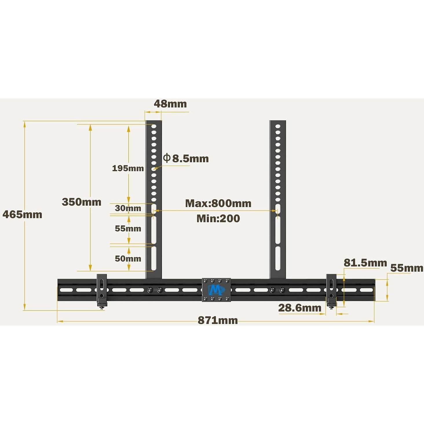Soporte para Barra de Sonido Mounting Dream MD5425 Ajustable 8.7-15.4 cm