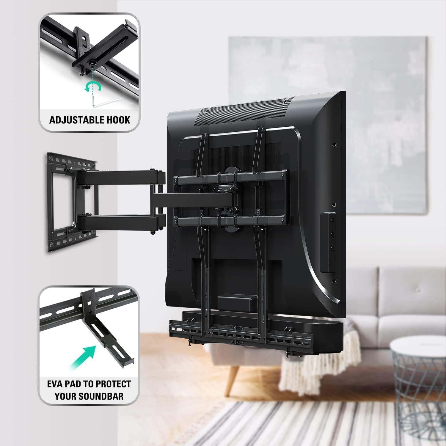 Soporte para Barra de Sonido Mounting Dream MD5425 Ajustable 8.7-15.4 cm