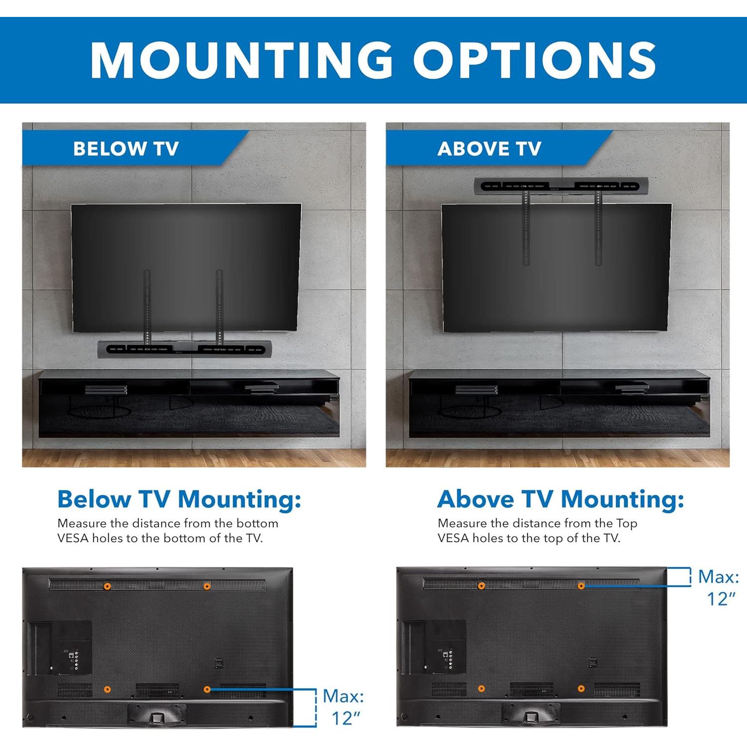 Soporte de Altavoz Mount-It! para TV Sonos Arc - Negro