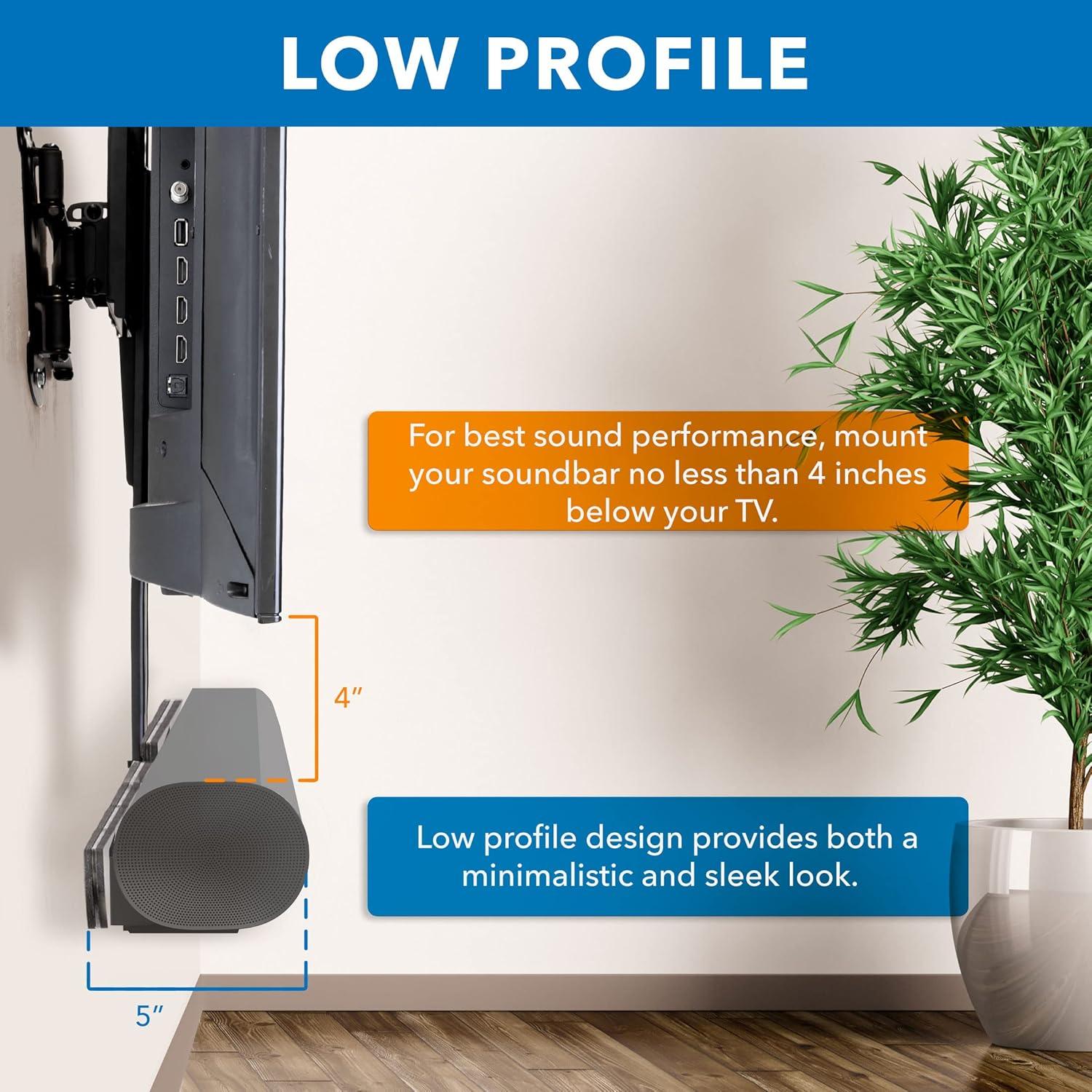 Soporte de Altavoz Mount-It! para TV Sonos Arc - Negro