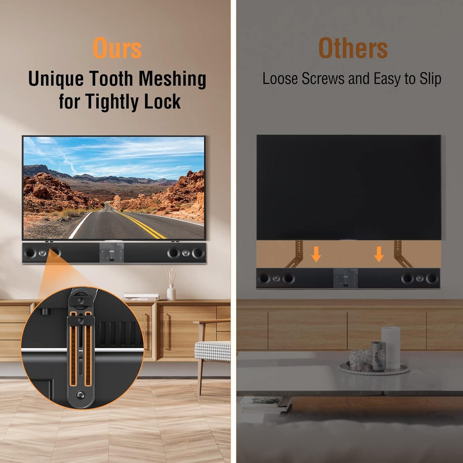 Soporte de Barra de Sonido ELIVED Ajustable para TV 23-90"