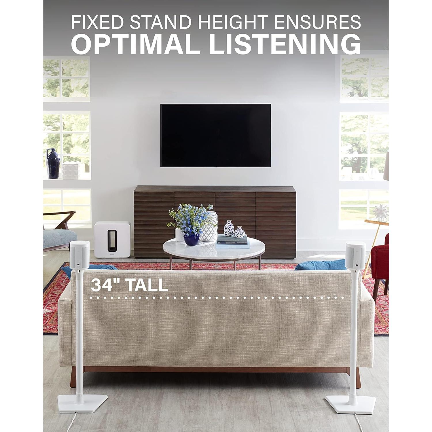 Soportes de altavoces Sanus OSS22 para Sonos One - Blanco