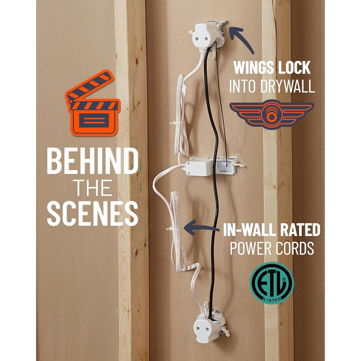 Kit de Gestión de Cables ECHOGEAR para TV y Barra de Sonido