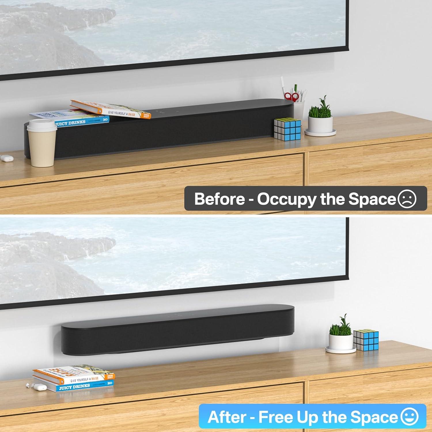 Soporte de Pared Notiela para Sonos Beam Gen 1 y 2 - Negro