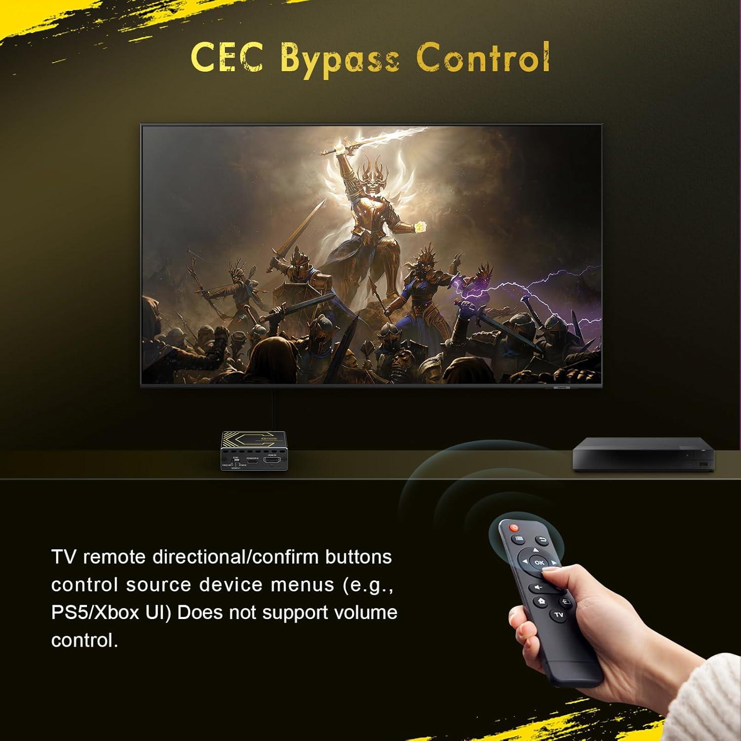 Extractor de Audio HDMI 2.1 CORSAHD 4K@120Hz eARC 7.1CH