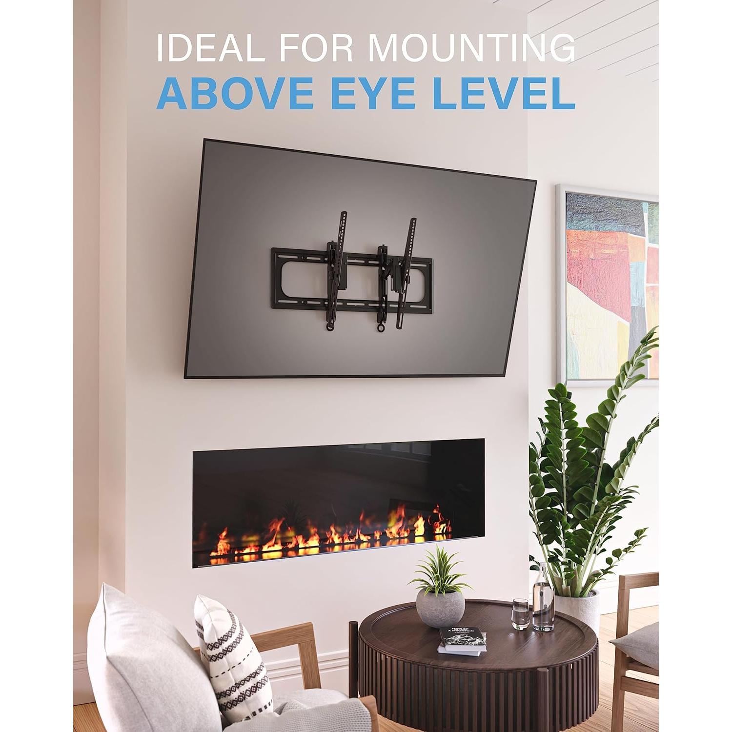 BUNDLE SANUS Soporte Pared TV 90" Inclinación + Barra Sonido