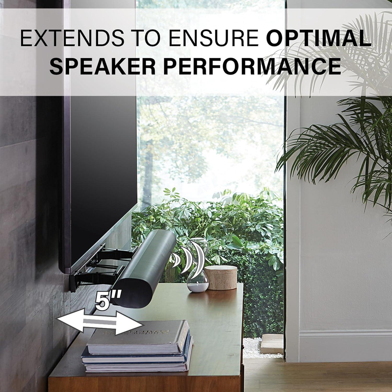 BUNDLE SANUS Soporte Pared TV 90" Inclinación + Barra Sonido