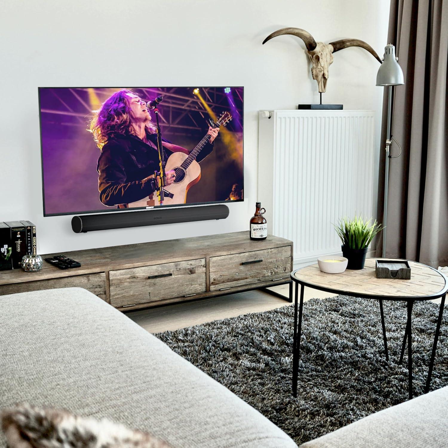 Soporte de Pared Soundbass Arc Negro Ajustable para Sonos Arc