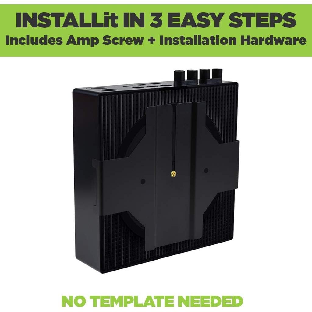 Soporte de Pared HIDEit para Amplificador Sonos Amp - Acero Negro