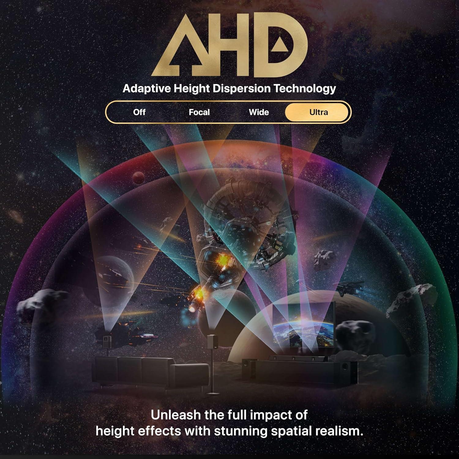 Sistema de Sonido Surround Nakamichi DRAGON 11.4.6 con Dolby Atmos