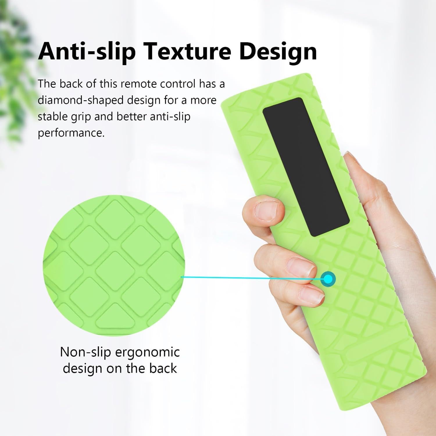 Funda de Silicona Verde Brillante para Control Remoto Samsung AH81-15047A