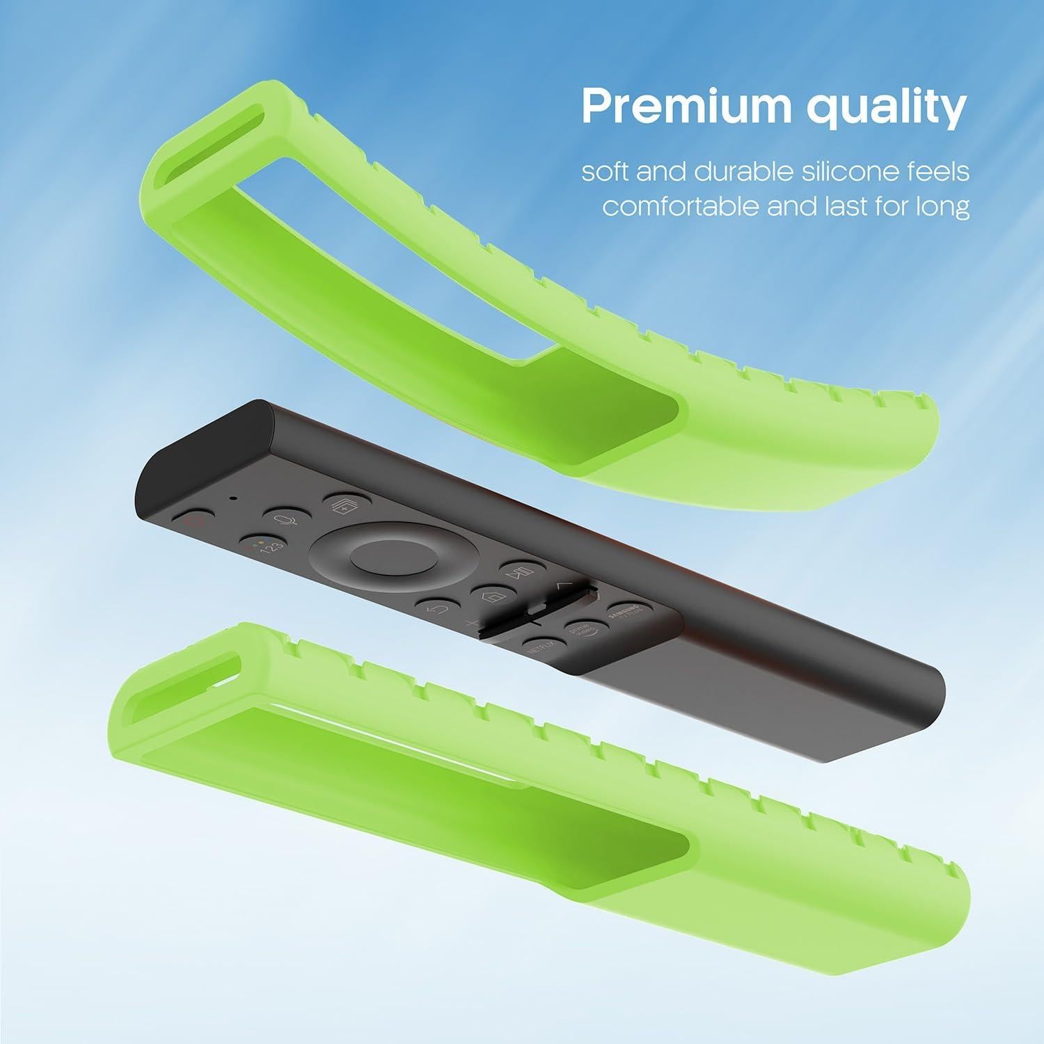 Funda de Silicona Verde Brillante para Control Remoto Samsung AH81-15047A