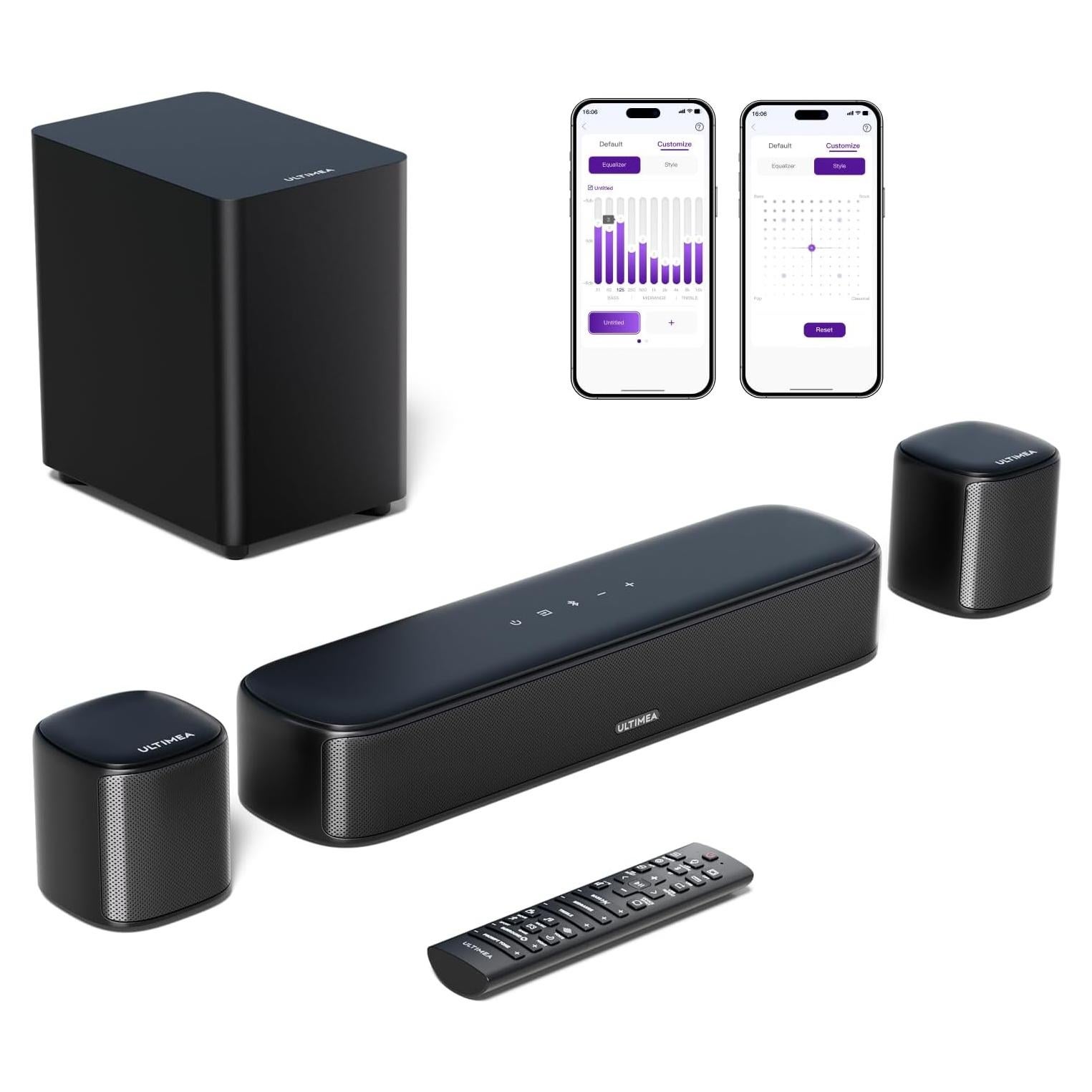 Barra de Sonido 5.1 Ultimea Aura A30 con Subwoofer 250W