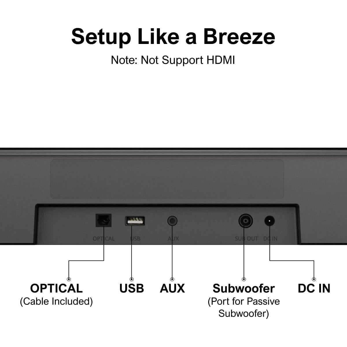 Barra de Sonido 5.1 Ultimea Aura A30 con Subwoofer 250W