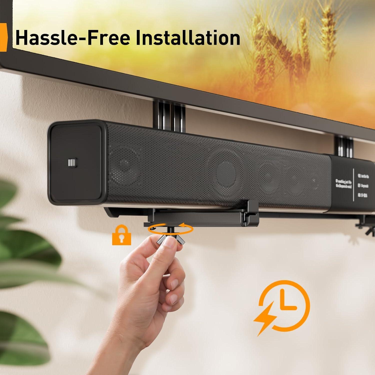 Soporte de Barra de Sonido Perlegear PGSM03B Ajustable 6.8 kg