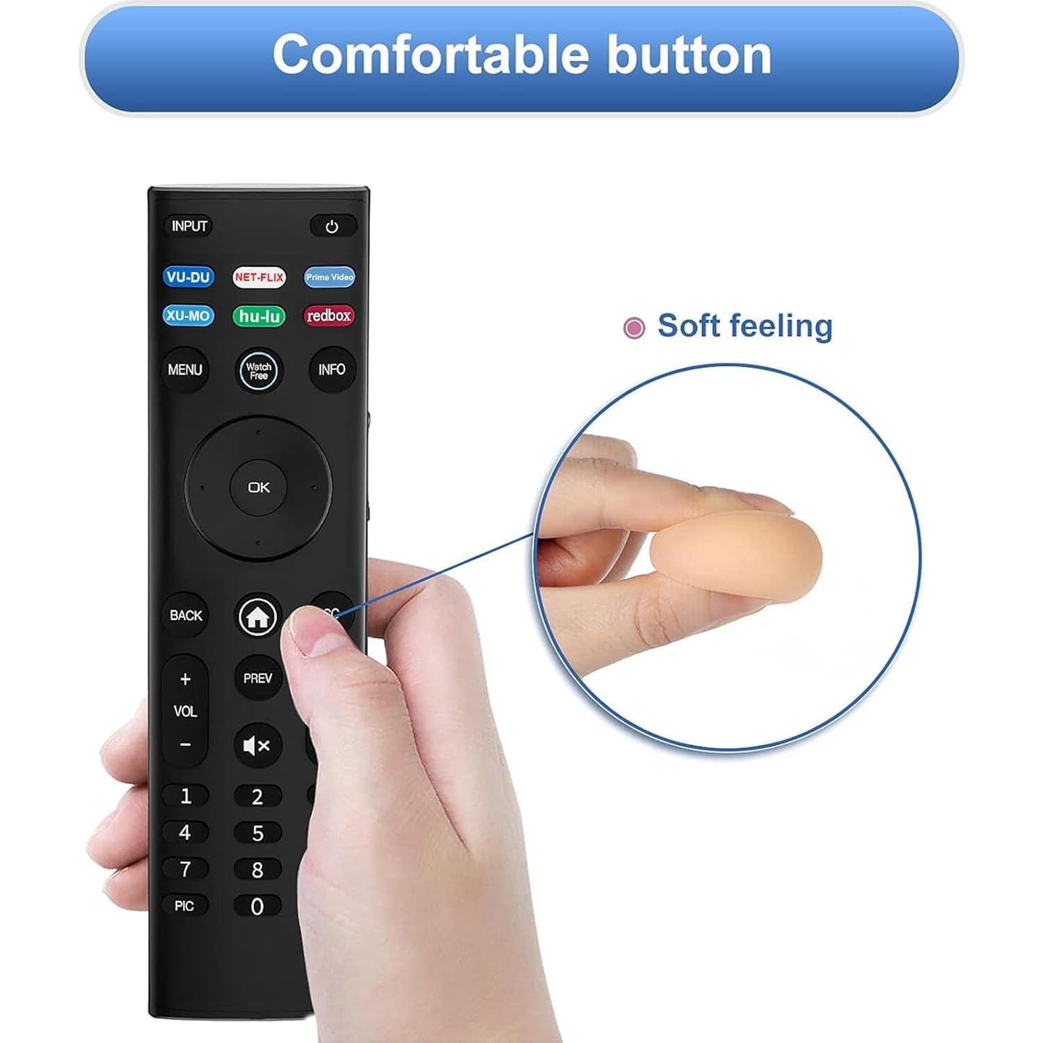 Control Remoto Universal Vizio XRT140 para Televisores Inteligentes
