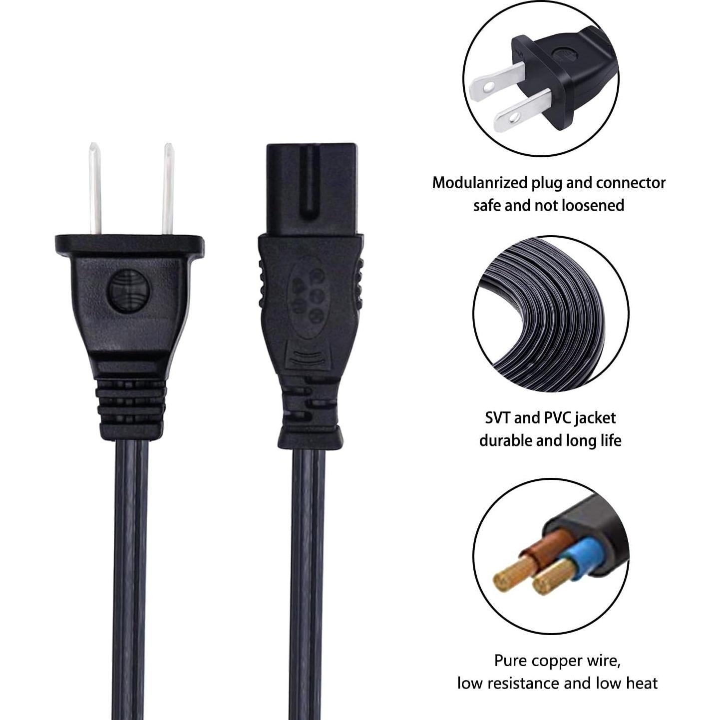 Cable de Alimentación 2.4m para TV Vizio D/E/M Series