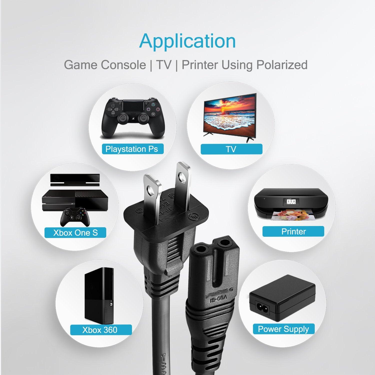 Cable de Alimentación Polarizado 3m CHANZON para Televisor