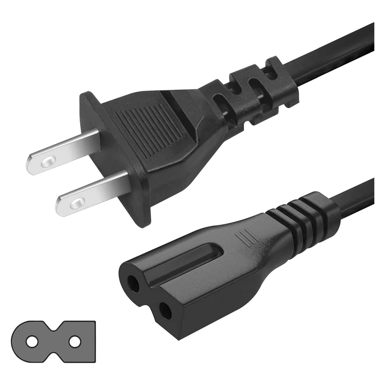 Cable de Alimentación Polarizado 2 Clavijas 3m BRENDAZ