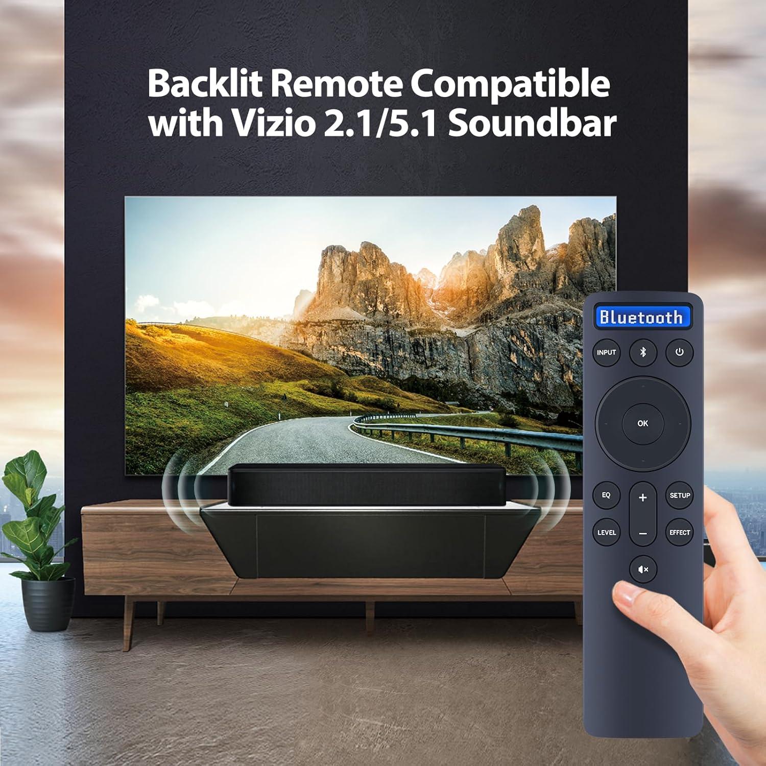 Control Remoto PZL D51 D51-H Retroiluminado para Vizio 2.1 5.1