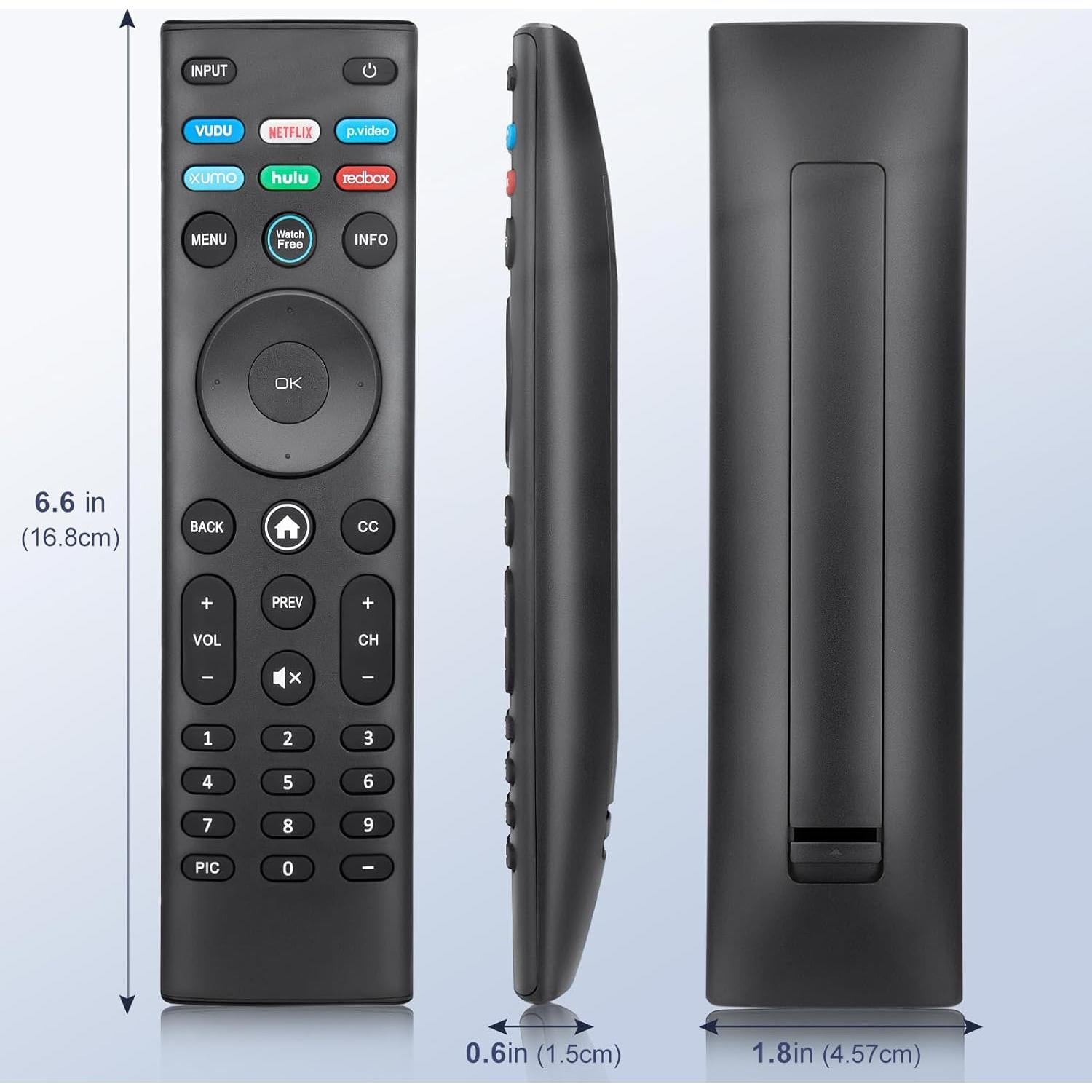 Control Remoto Reemplazo VIZIO XRT140 - Paquete de 2