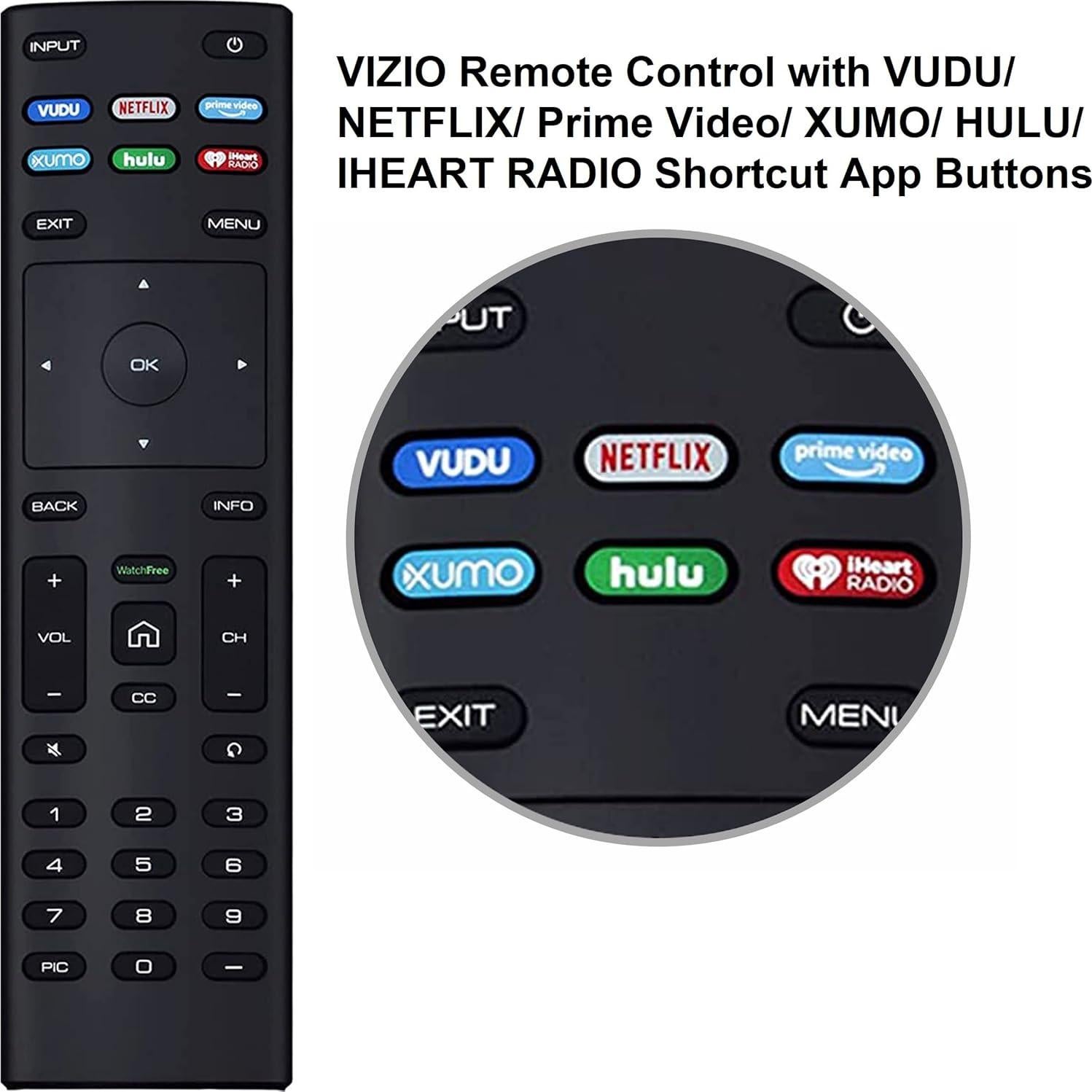 Control Remoto Universal VIZIO XRT136 Watchfree HD 4K