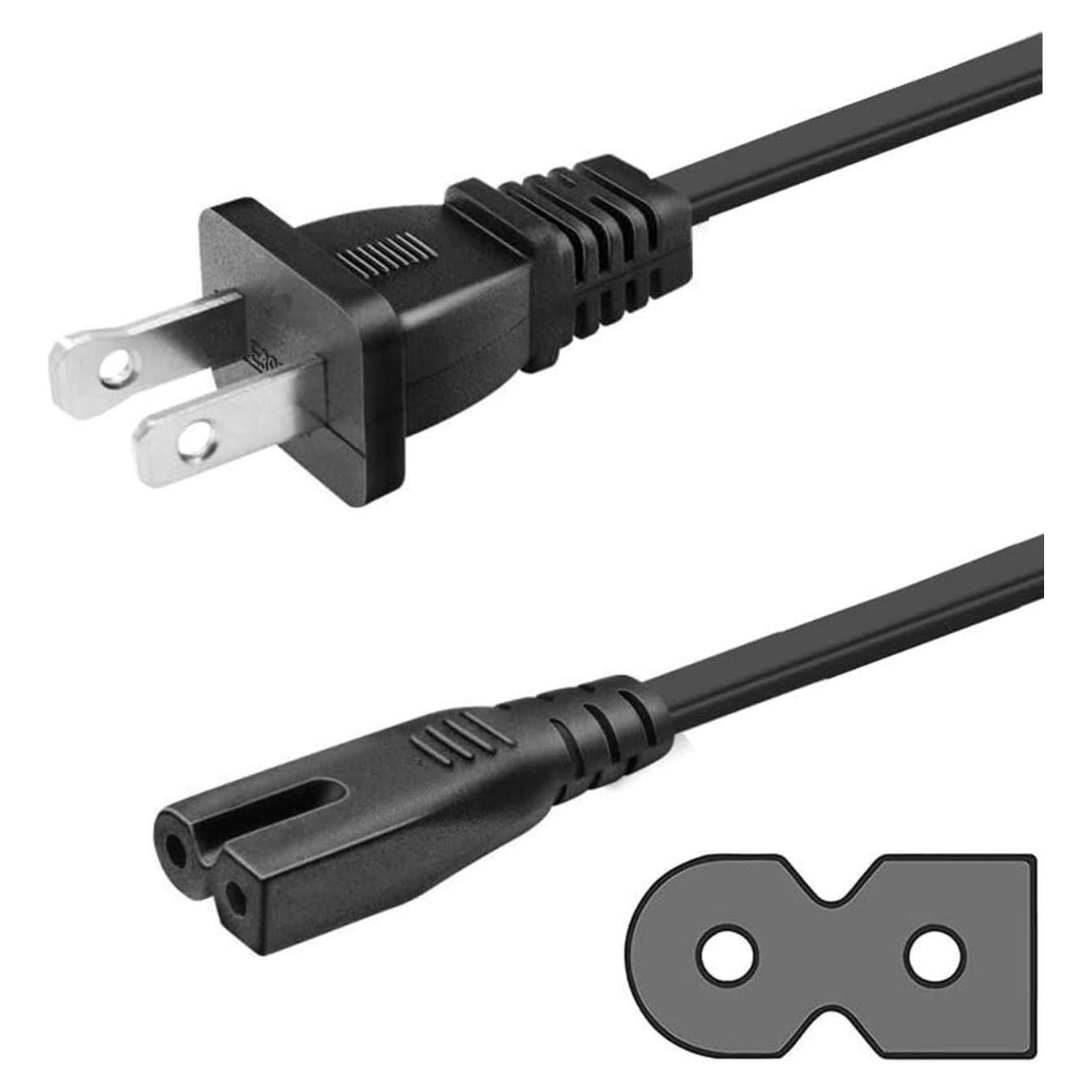 Cable de Alimentación Polarizado 2 Clavijas ILOVYO 2m Compatible Vizio
