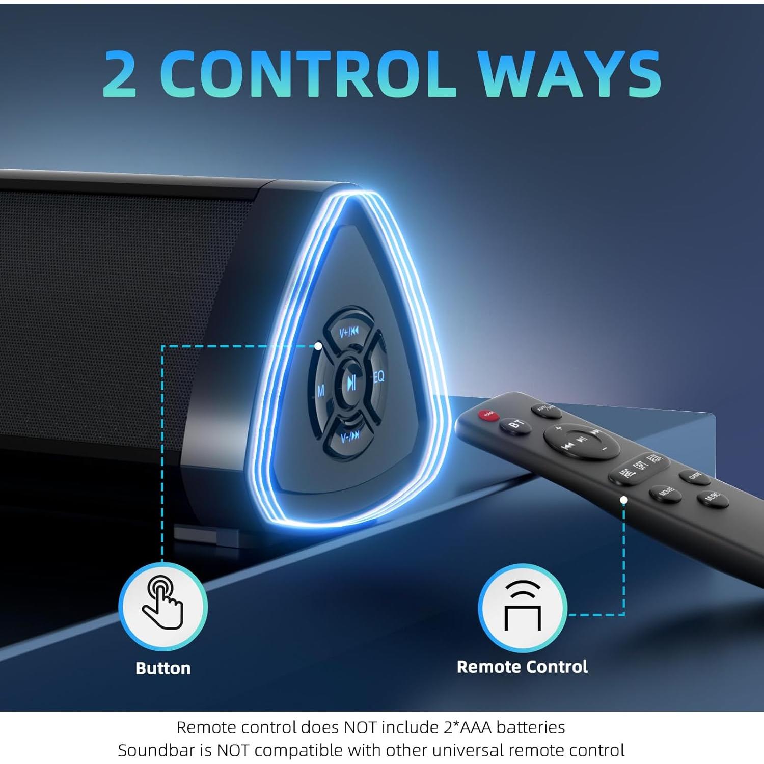 Barra de Sonido Desobry SS1022B 40.9 cm Bluetooth con HDMI