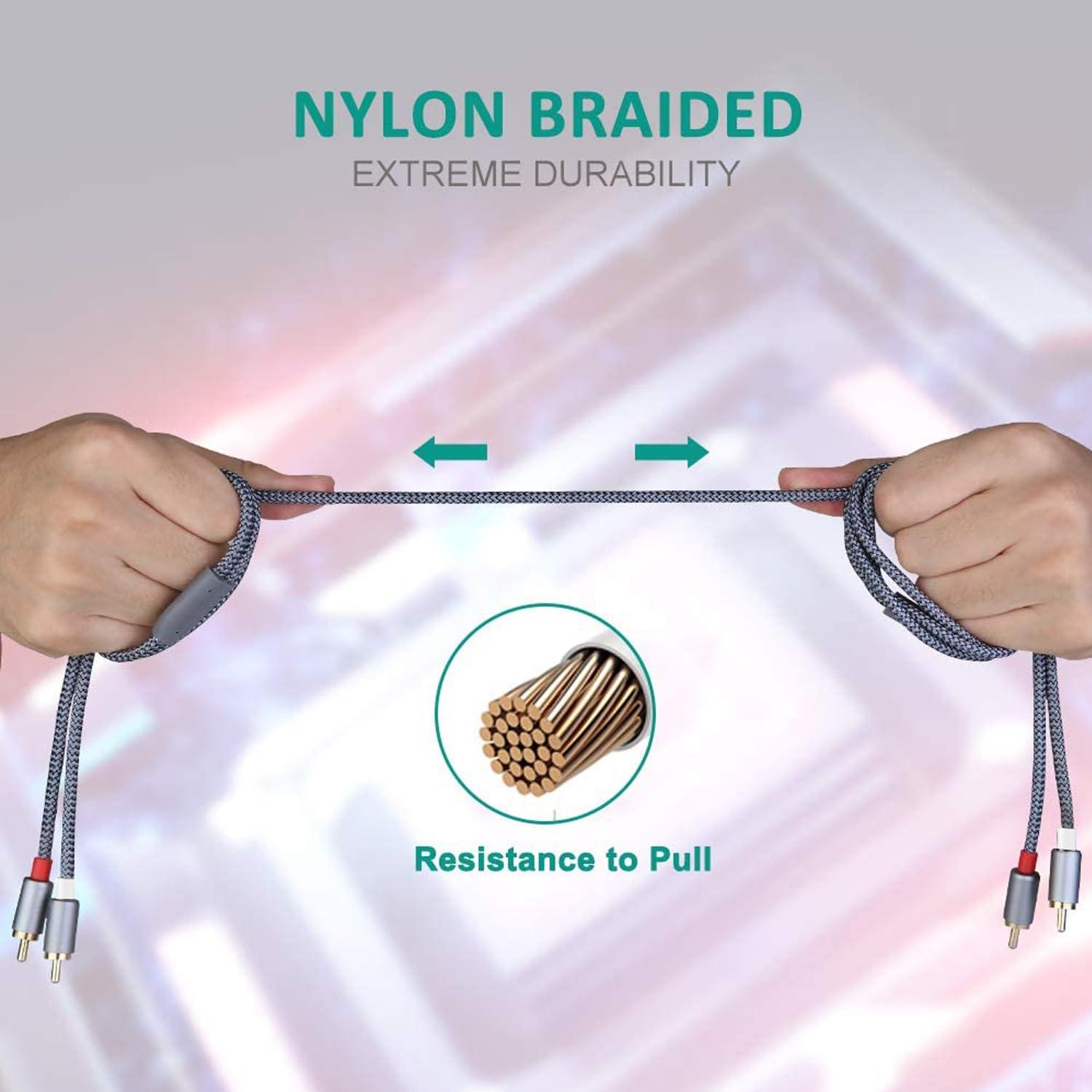 Cable RCA Goalfish 2Macho a 2Macho 1.83m Audio Estéreo