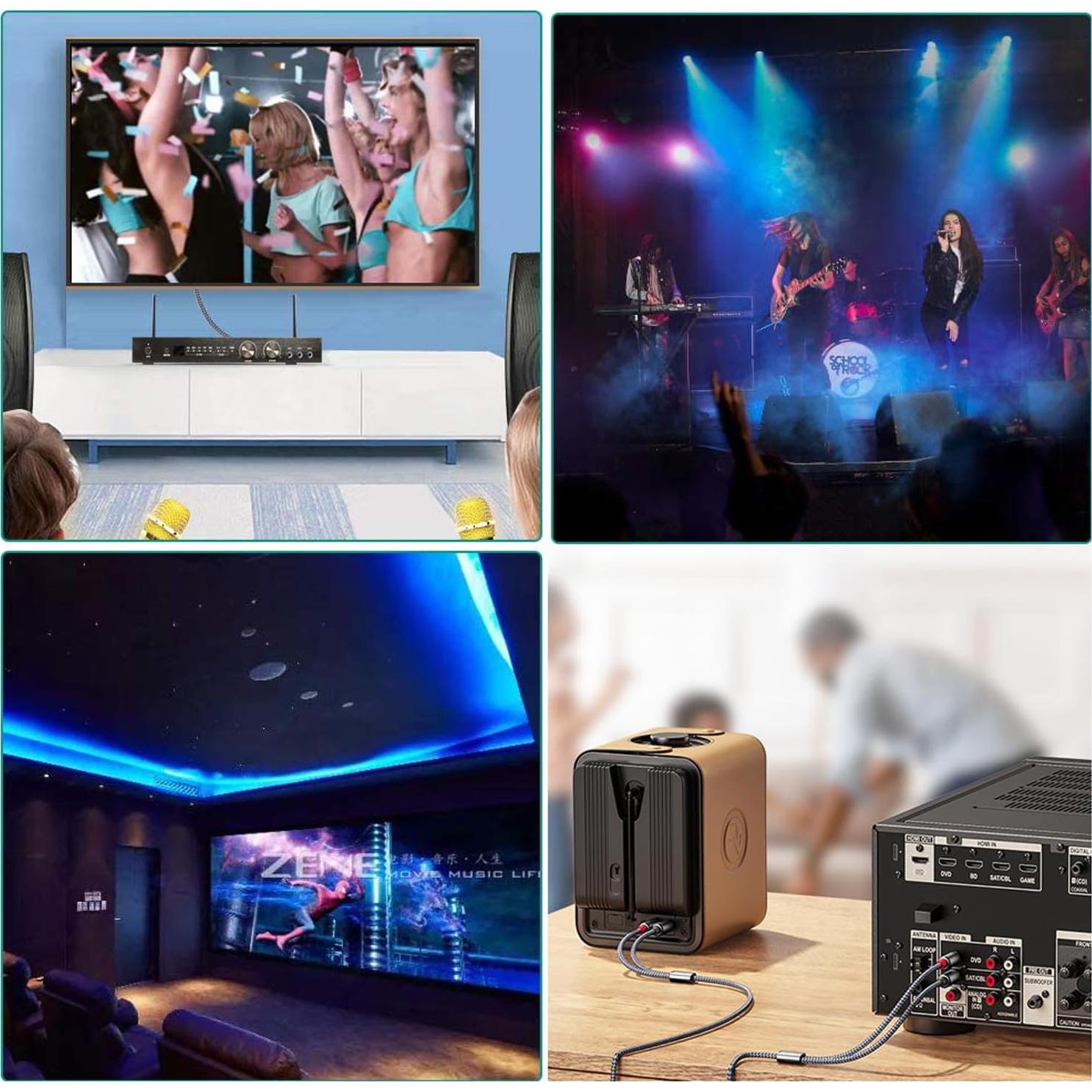 Cable RCA Goalfish 2Macho a 2Macho 1.83m Audio Estéreo