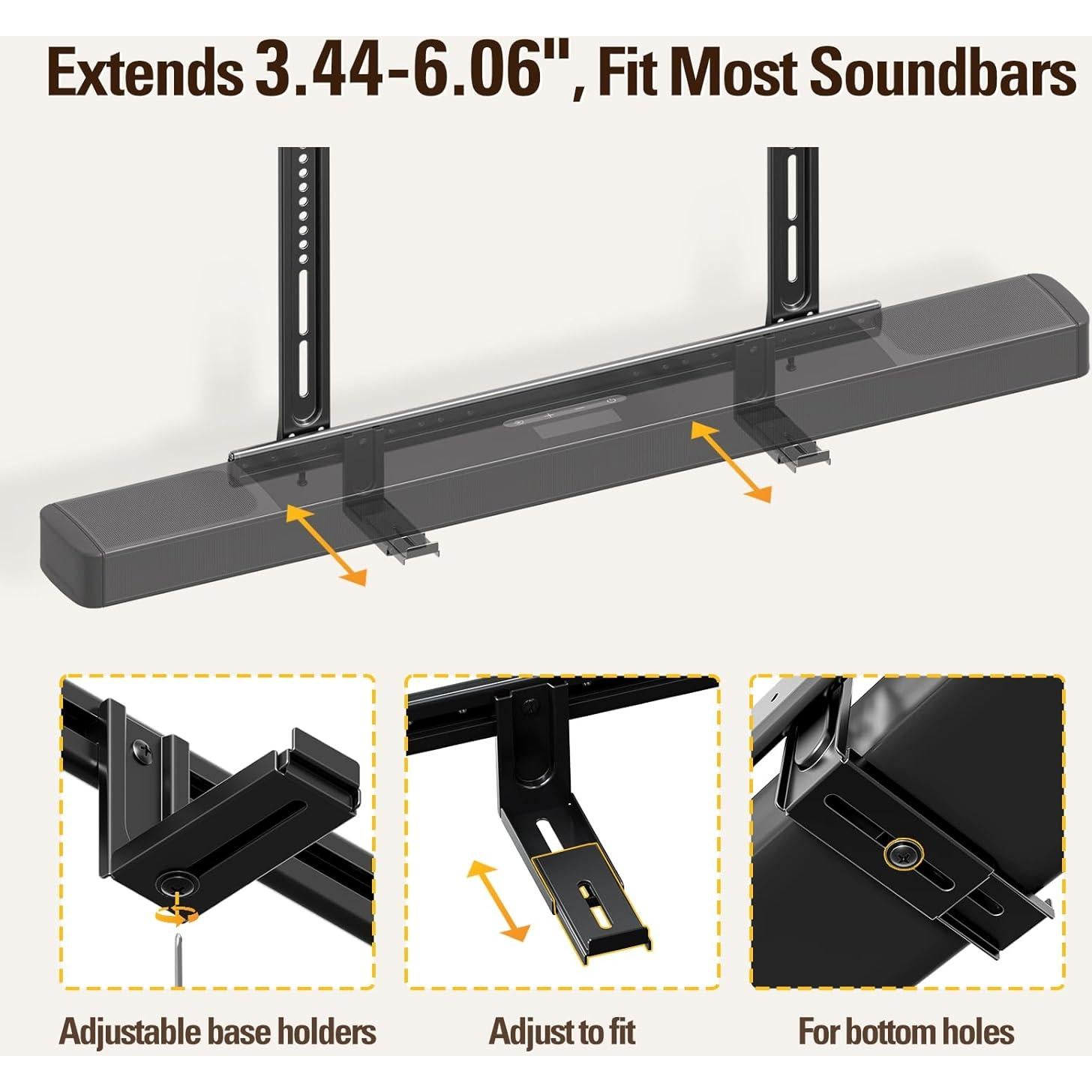 Soporte de Pared para Barra de Sonido Mounting Dream MD5428 - Ajustable hasta 12 kg