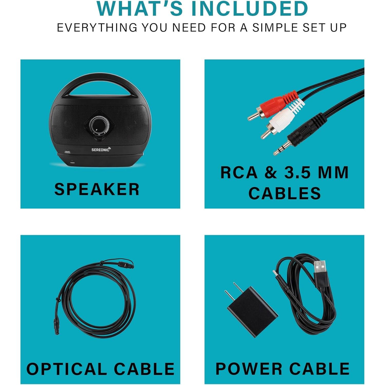 Altavoces Inalámbricos SEREONIC para TV - Asistencia Auditiva