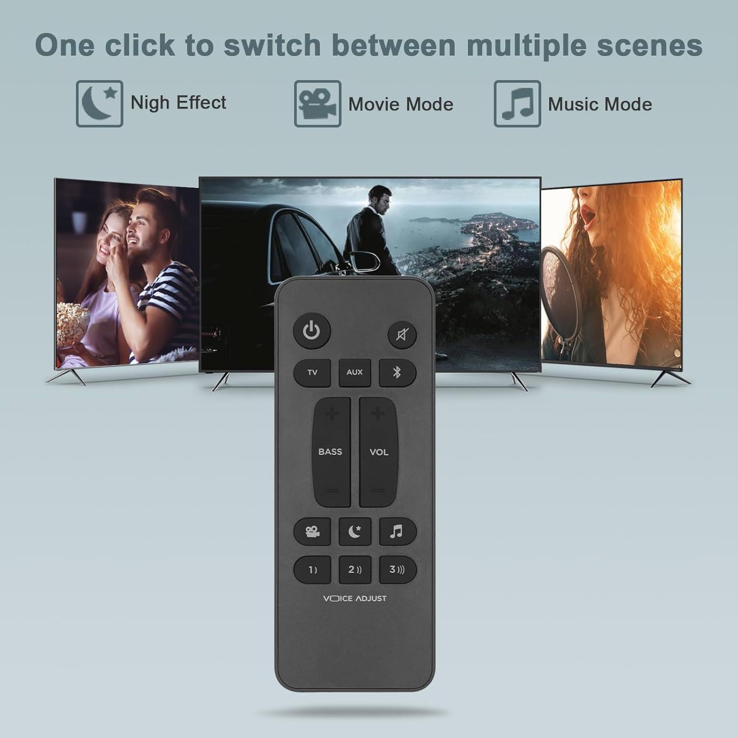 Control Remoto Universal Polk Audio RE6214-1 para Barra de Sonido