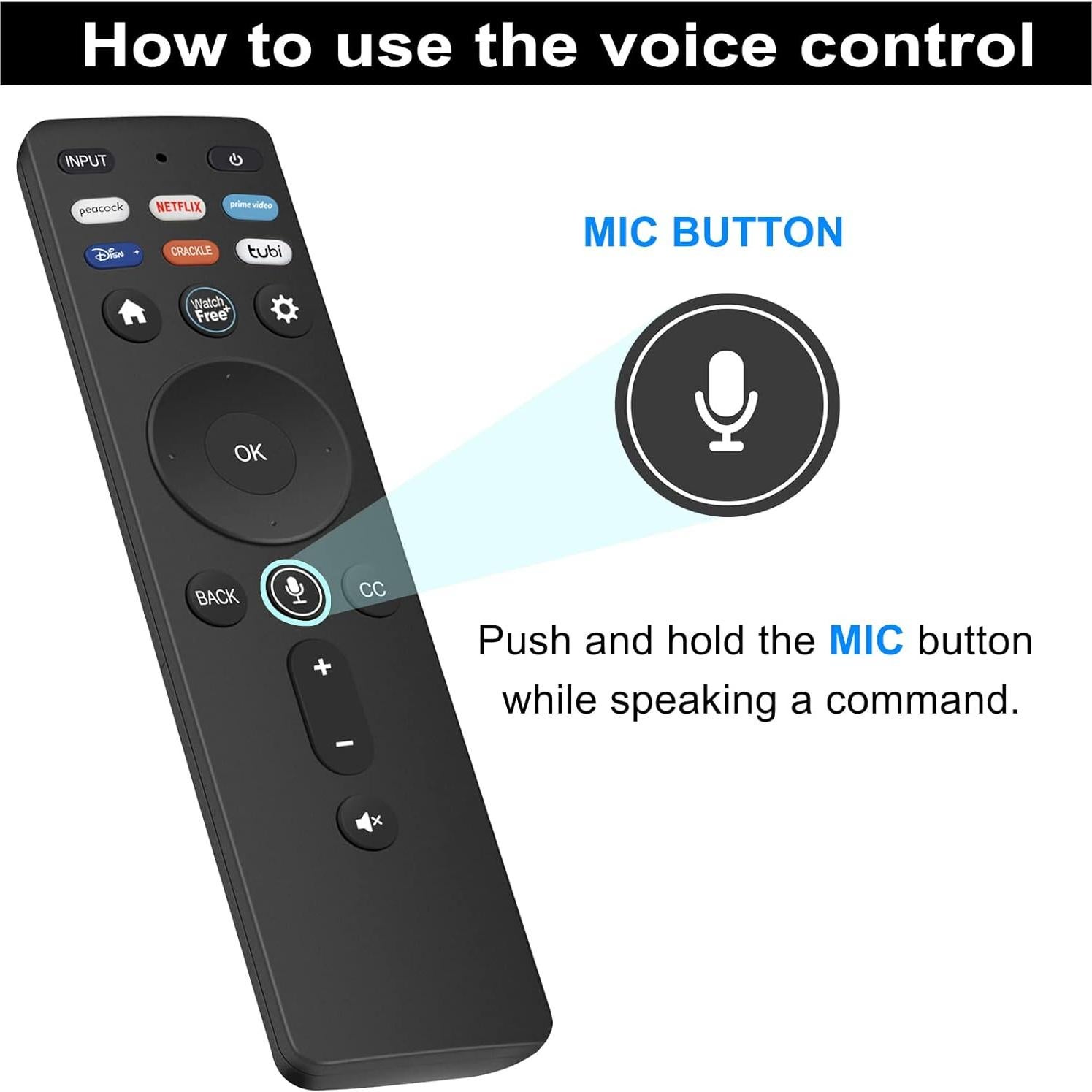 Control Remoto de Voz XRT260 para Vizio 4K Smart TV
