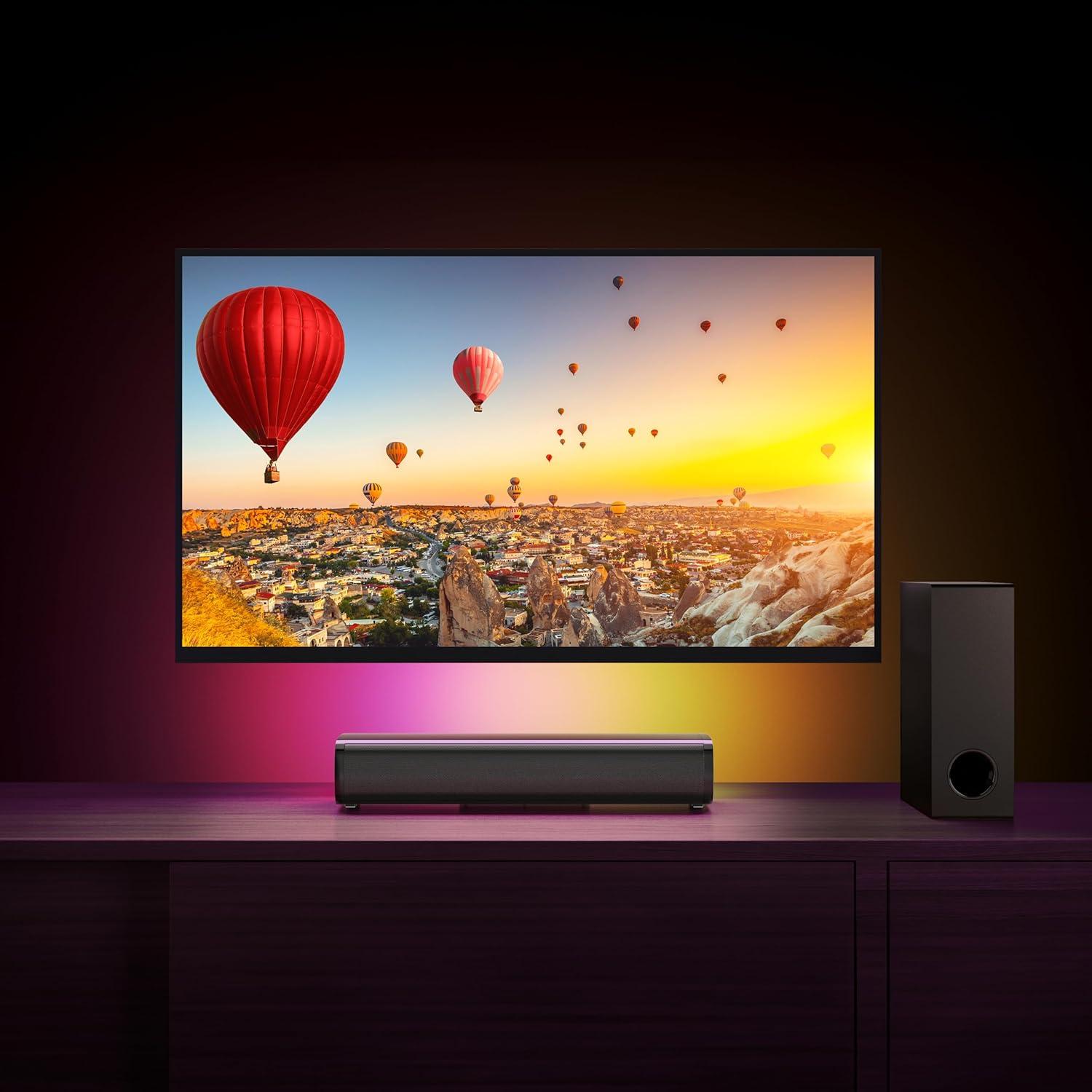 Barra de Sonido Wohome S100 Pro 2.1 con Subwoofer 40W y Bluetooth 5.3