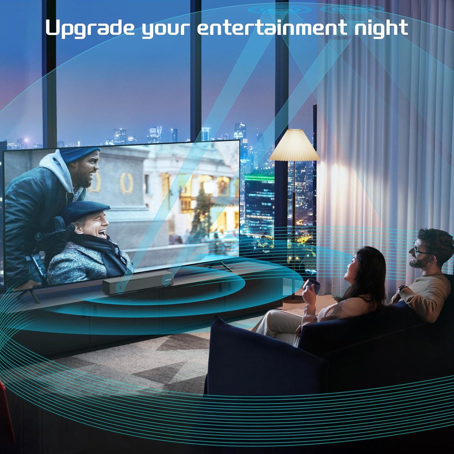 Barra de Sonido GEOYEAO HD-059SAT2-P con Dolby Digital 2.0