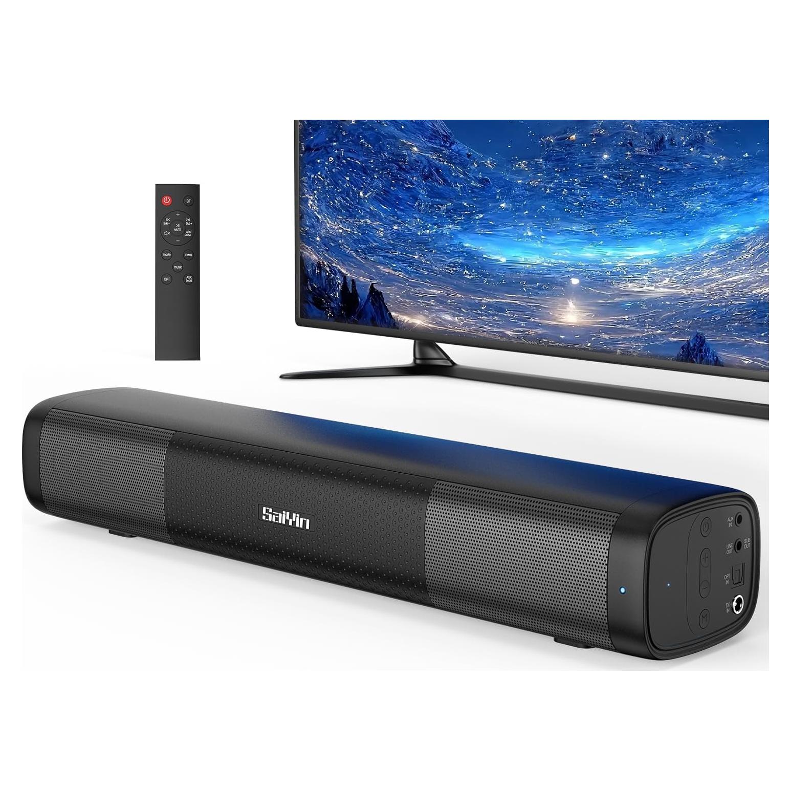 Barra de Sonido Saiyin DS6301S Plus 50W Bluetooth 5.3 38.61 cm