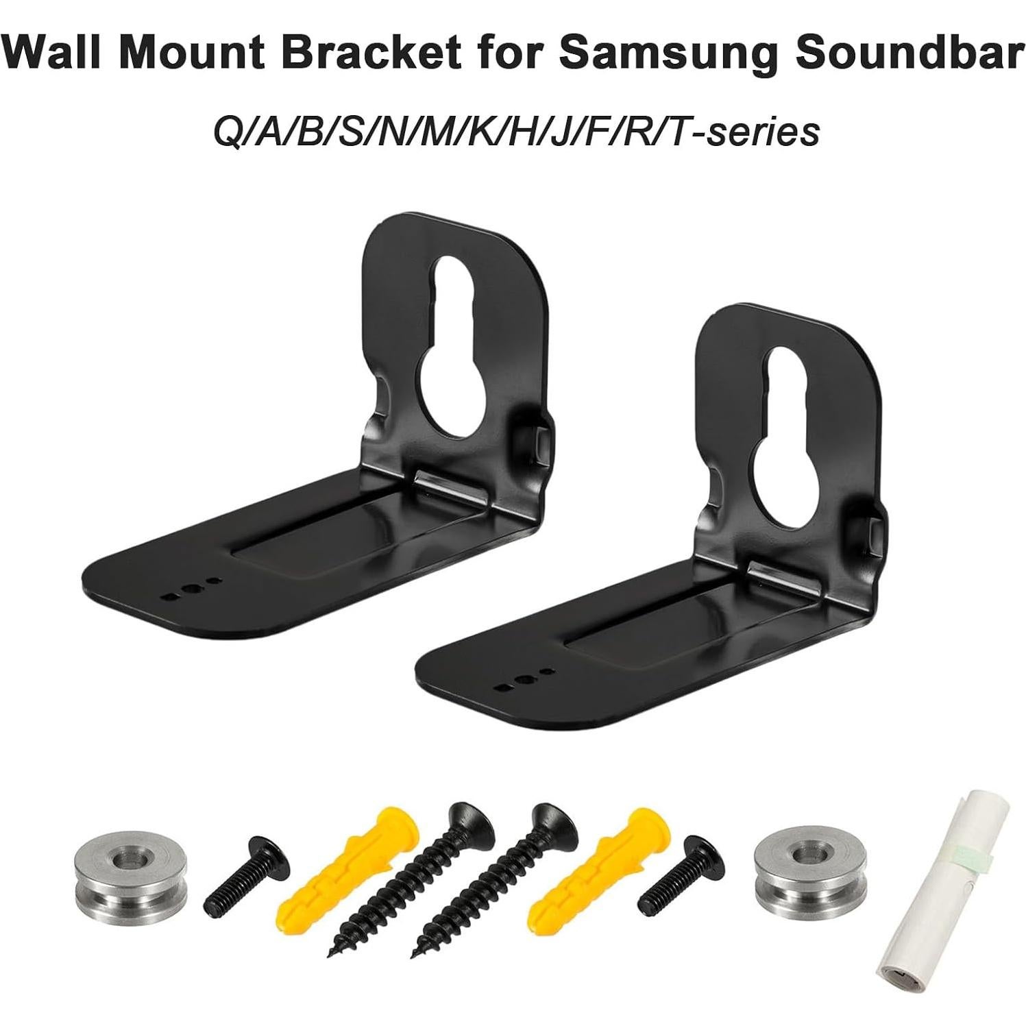 Soporte de Montaje en Pared para Barra de Sonido Samsung - Negro