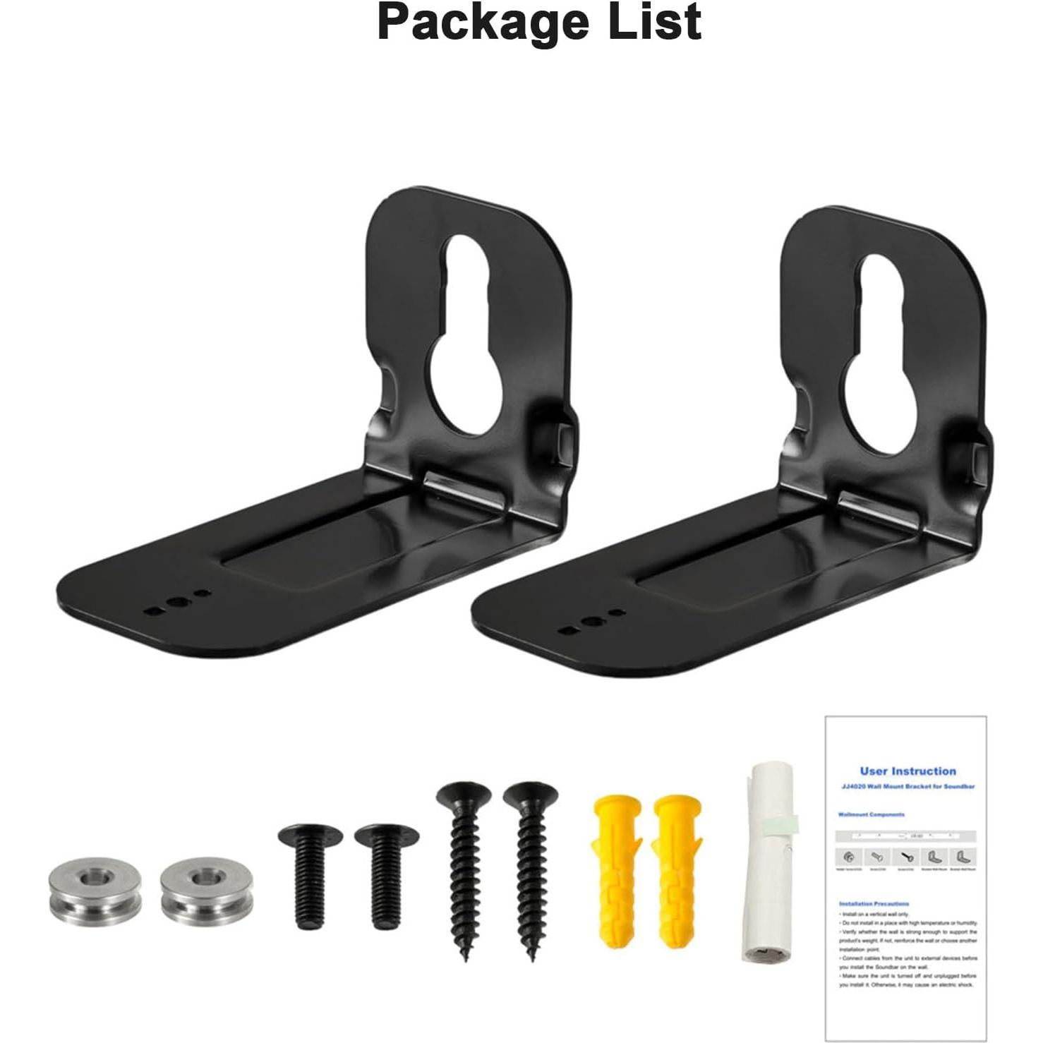 Soporte de Montaje en Pared para Barra de Sonido Samsung - Negro