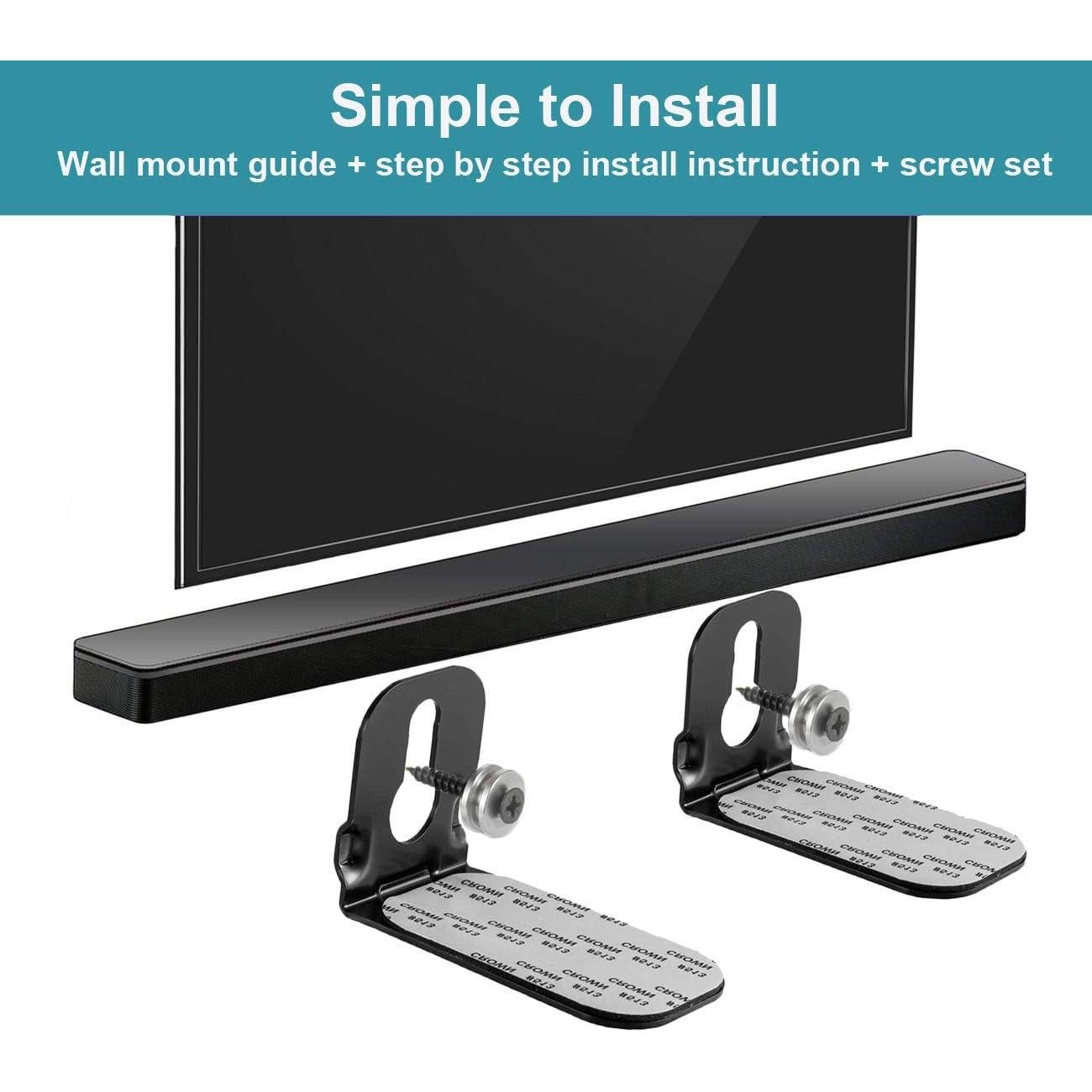 Soporte de Pared Universal para Barra de Sonido Yaotieci - Negro