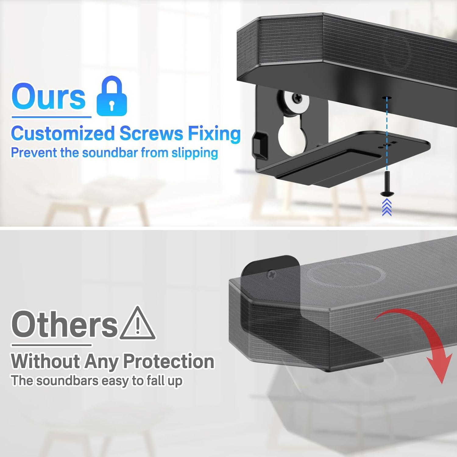 Soporte de Pared para Barra de Sonido Samsung HW-Q - 15.88 kg