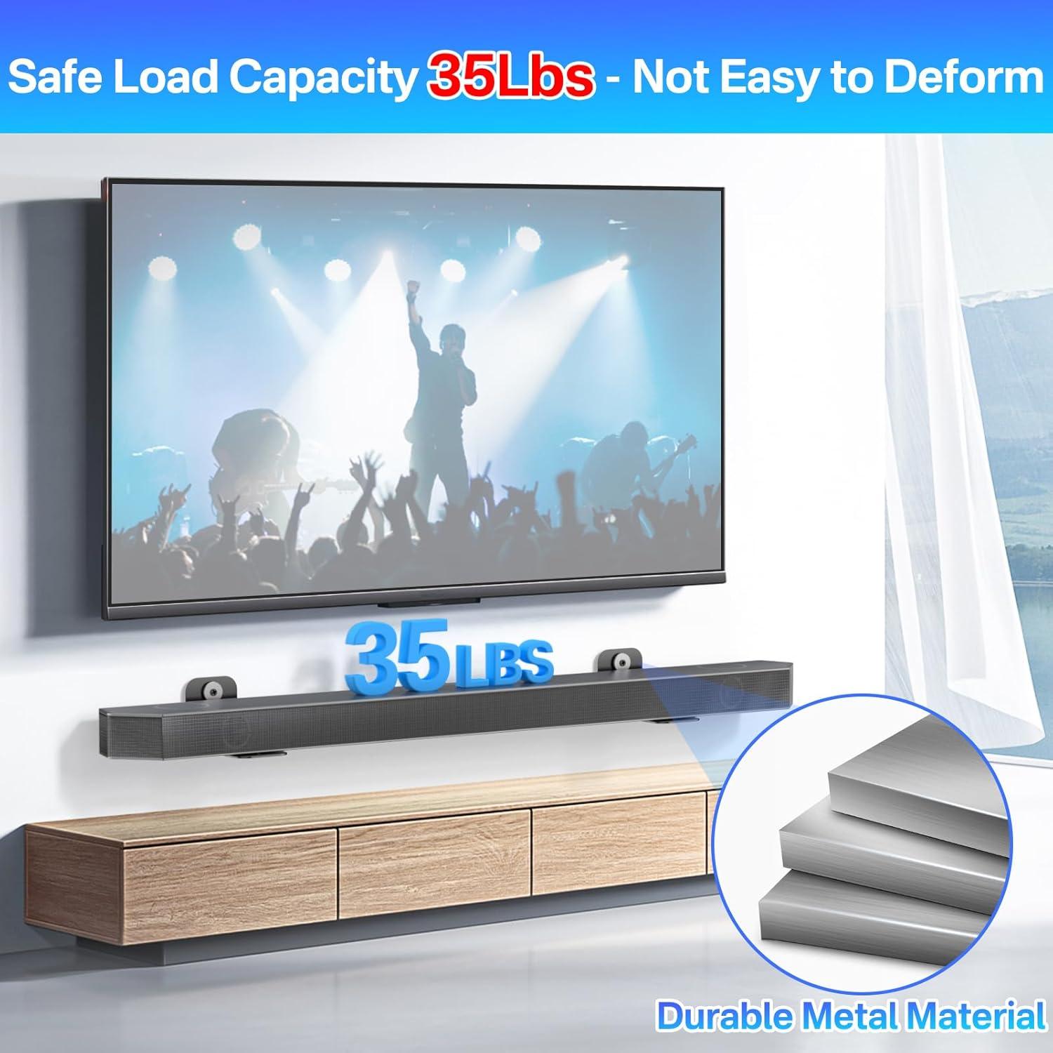 Soporte de Pared para Barra de Sonido Samsung HW-Q - 15.88 kg