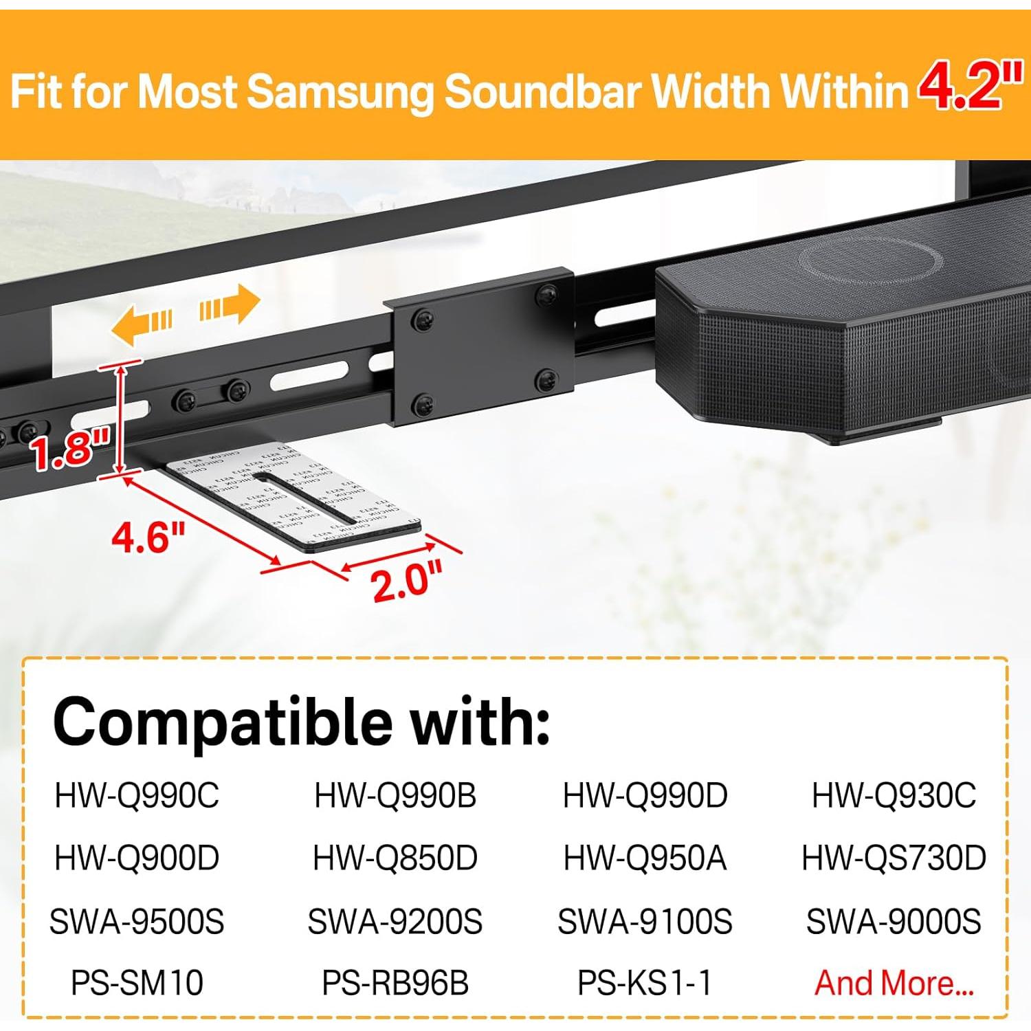 Soporte de TV para Barra de Sonido Notiela Ajustable Plata