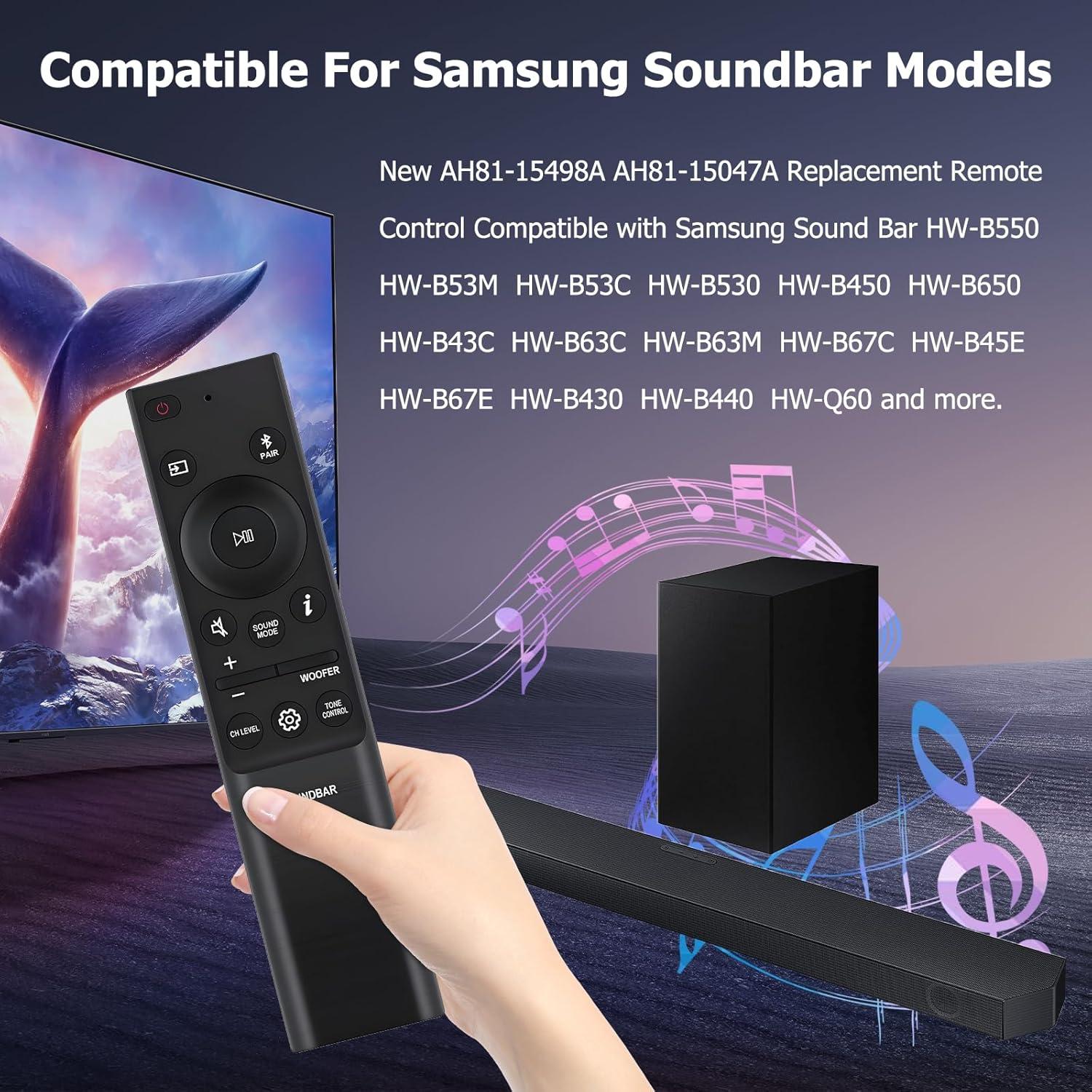 Control Remoto Samsung AH81-15047A para Barra de Sonido