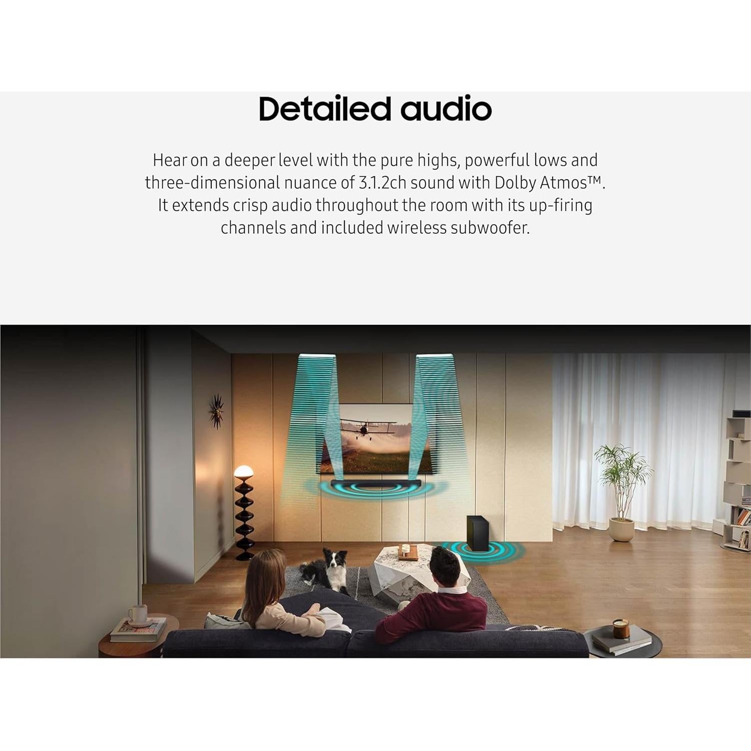 Barra de Sonido Samsung HW-QS730D 3.1.2ch Dolby Atmos Inalámbrica