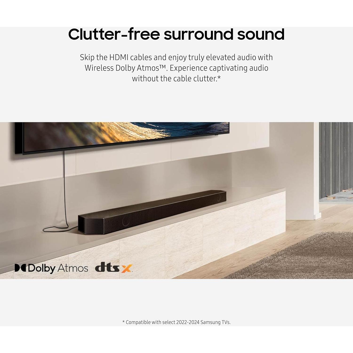 Barra de Sonido Samsung HW-QS730D 3.1.2ch Dolby Atmos Inalámbrica