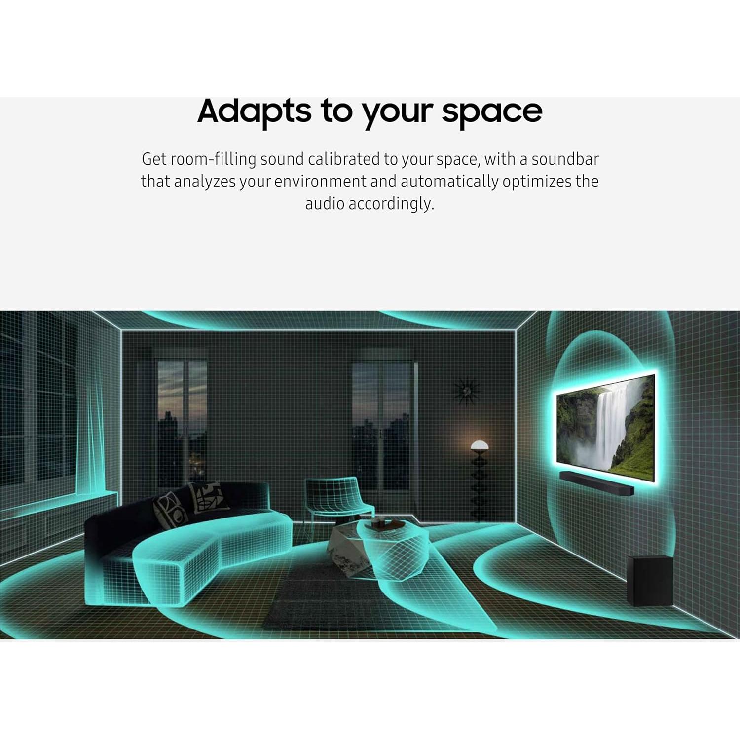 Barra de Sonido Samsung HW-QS730D 3.1.2ch Dolby Atmos Inalámbrica