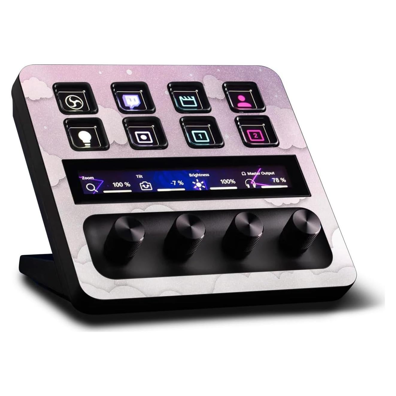 Piel Brillante MightySkins para Elgato Stream Deck + - Nubes de Bebé