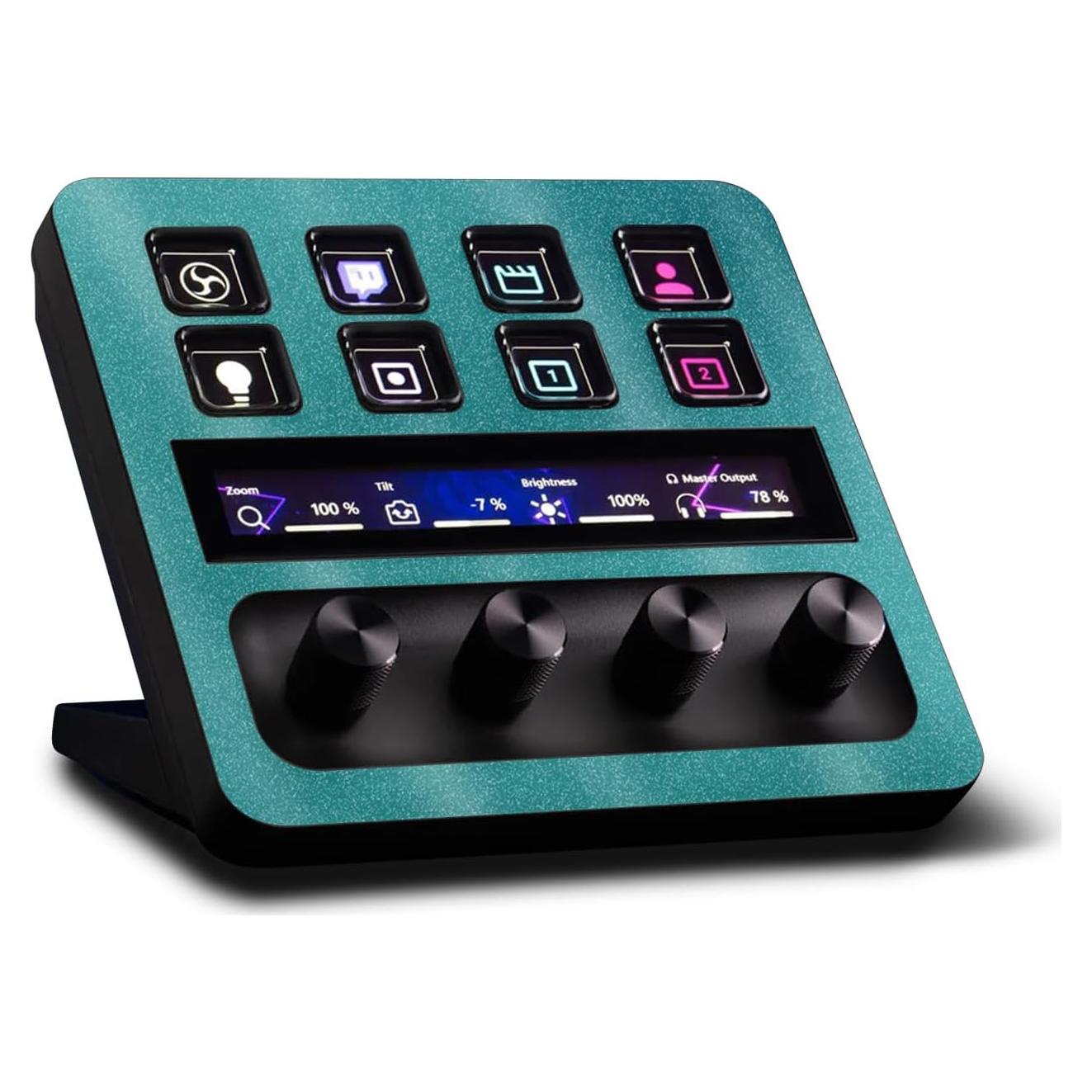 Piel Brillante MightySkins para Elgato Stream Deck + Teal